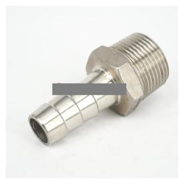 Imagem de WWECCQIJ 3/20.3 cm BSPT macho x mangueira de 10 mm farpado 304 aço inoxidável encaixe mangueira conector cauda 230 PSI