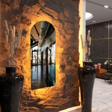 Imagem de Espelho LED Touch Bivolt 90x40cm  3 Cores Ajustáveis Quente, Neutra, F