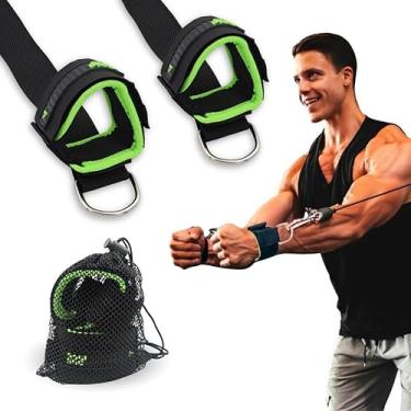 Imagem de Par Strap 2 em 1 para Academia – Puxadas e Exercícios com Cabo (Verde Flúor)