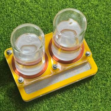 Imagem de Alimentador de água Arylic Ant Farm com torres duplas, alimentador de água de grande capacidade, tubo de ensaio de vidro de fácil recarga, sistema de hidratação para colônia de formigas, répteis