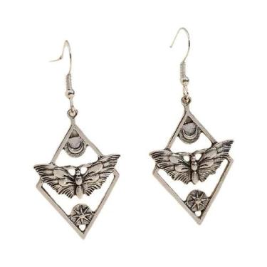 Imagem de Brincos De Argola Com Pingente De Borboleta, Sol E Lua, Joias De Moda 