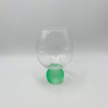 Imagem de Taça/Copo Bubble Glass Transparente Esfera Listras coloridas 480ML - d