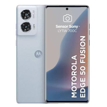 Imagem de Smartphone Motorola Egde 50 Fusion 5G 256GB 16GB RAM Boost Tela 6.7" 120Hz Câmera 50MP + Selfie 32MP - Light Blue