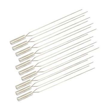 Imagem de Kit 10 Espetos Duplo Inox 50cm Qualidade Superior, Resistent - INOX LA