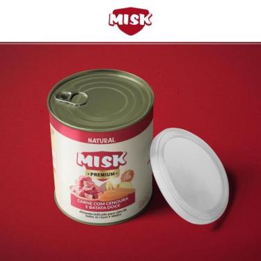 Imagem de Ração Úmida Natural Misk Carne Com Cenoura E Batata Doce