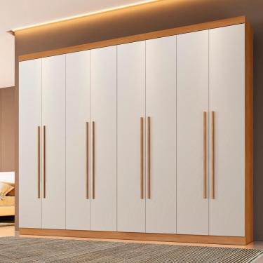 Imagem de Roupeiro New Porto 8 Portas E 4 Gavetas Cin/off