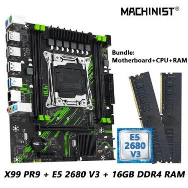 Imagem de Combo De Placa Mãe MACHINIST PR9 X99 Com CPU Intel Xeon E5 2680 V3 E R