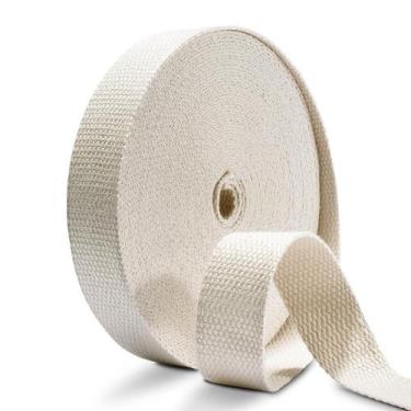 Imagem de Alças de algodão de 2,54 cm e 11 m naturais para alças de bolsas - Coo
