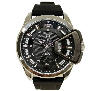 Imagem de Relógio Tuguir Masculino Ref: Tg30440 Oversized Prateado