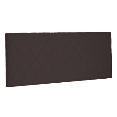 Imagem de Cabeceira Painel Estofada Cama Box Casal Esmeralda 140cm Suede Café - Desk Design
