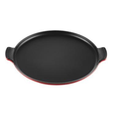 Imagem de GRELHA LE CREUSET TRADICIONAL REDONDA LISA EM FERRO FUNDIDO VERMELHO 32CM 20082320600460