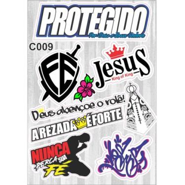 Imagem de Cartela De Adesivos - C009- Carro - Moto - Caminhão - Bike - Stickers 