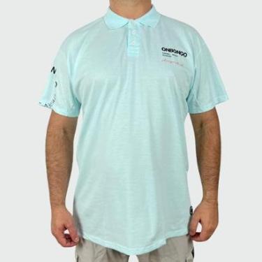 Imagem de Polo Onbongo Piquet Plus Size Azul-Masculino