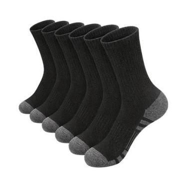 Imagem de Meias Esportivas Masculinas de Algodão e Bambu - 10 Pares Respiráveis 