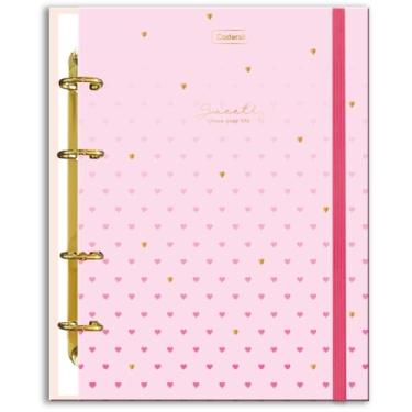 Imagem de Caderno Argolado, Cadersil, Sweetly, com Elástico, 6 Divisórias e Fichário, Sortido