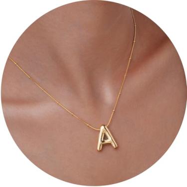 Imagem de Colar com pingente de letra inicial 3D de aço inoxidável, pingente de alfabeto personalizado para uso diário e, F, Aço inoxidável, Sem Pedra Preciosa