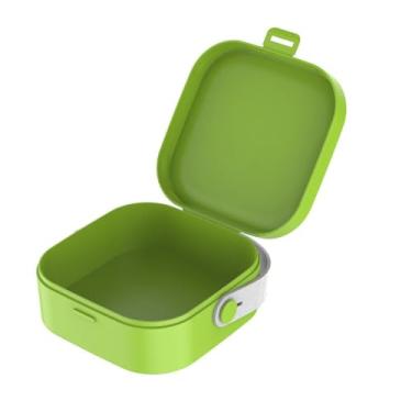 Imagem de Caixa de armazenamento de joias multifuncional, cabo de dados portátil, fone de ouvido Bluetooth, verde