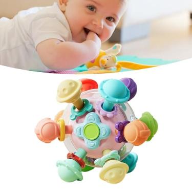 Imagem de Generic Brinquedos Sensoriais da Mastigação das Bolas do bebê, Brinquedo Sensorial do Mordedor bebê de Borracha Macia Segura Alivia o Desconforto para Casa (#1)