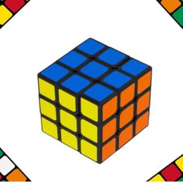 Imagem de Cubo Mágico 3x3 Quebra-Cabeça Educativo Antiestresse 5,4cm Colorido para Crianças e Adultos Speed Cube para Treino de Raciocínio e Concentração