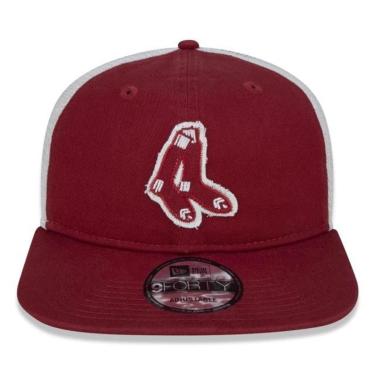 Imagem de BONÉ NEW ERA 940 BOSTON RED SOX DESESTRUTURADO BORDÔ BEGE-Masculino