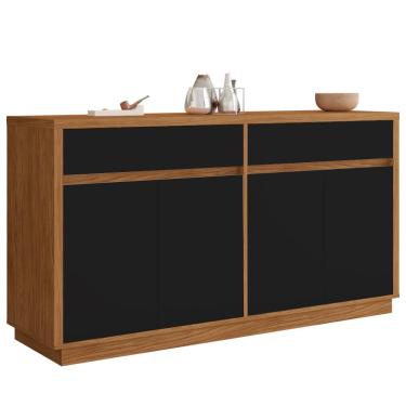 Imagem de Buffet Para Sala de Jantar Ana N01 Ypê Preto - Lyam Decor