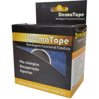 Imagem de Bandagem Elástica Adesiva Funcional Kinesio Derma Tape Azul - Bioland