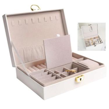 Imagem de Porta Joias Anel Brinco Cordao Pulseira Relogio Acessorio Caixa Estojo