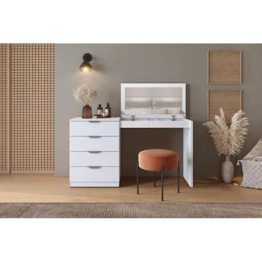 Imagem de Escrivaninha Penteadeira Camarim Princess com Porta Joias Mavaular Bra