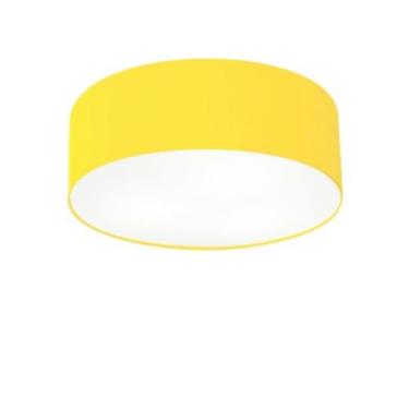 Imagem de Plafon de Sobrepor Cilíndrico SP-3046 Cúpula Cor Amarelo - Vivare