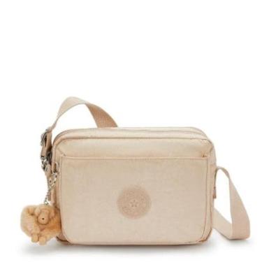 Imagem de Bolsa Kipling Abanu M Sparkled Beige-Feminino