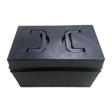 Imagem de IEUDNS Caixa de bateria para bicicleta elétrica, suporte de bateria, portátil, à prova de quebra, caixa de transporte 48V 20A, universal, preta, para