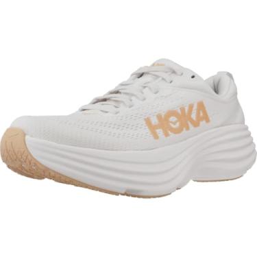 Imagem de HOKA ONE ONE Bondi 8 Tênis feminino, Branco/melão, 39