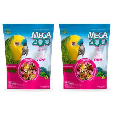Imagem de 2un Megazoo Mix Papagaios 350g Com Vita Care