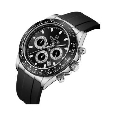 Imagem de Relógio De Pulso Masculino NAVIFORCE NF8054 Com Pulseira De Silicone C