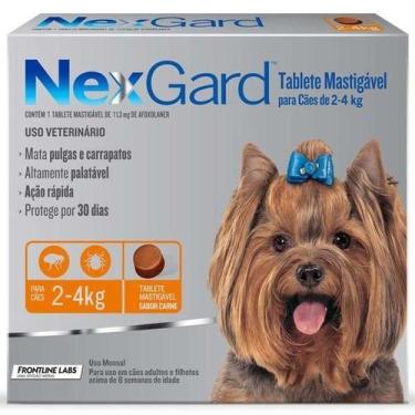 Imagem de Nexgard Cães 2 a 4 kg Cx 3 comprimidos - Merial