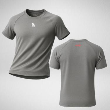Imagem de Camiseta Masculina Para academia esportes treino Com Proteção UV 50 Te