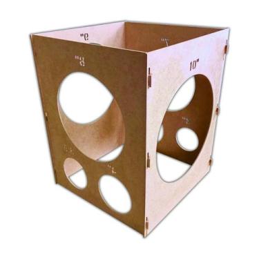 Imagem de Medidores De Balões, Bexigas, Bolas Balão Mdf Medidas 3 A 10 - JKVERAS