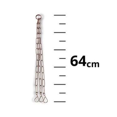 Imagem de Corrente tripla para pendurar vaso, pratos, plantas e xaxim em ferro r