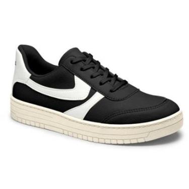 Imagem de Tênis Casual Feminino Preto Essenza White Dakota DA791-0008-Feminino