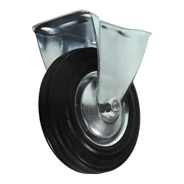 Imagem de Rodízio Fixo 160Mm Roda Maciça 6 Móvel Lixeira Carrinho