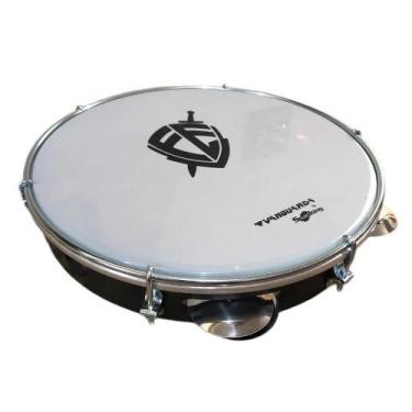 Imagem de Pandeiro Vanguarda Preto Com Pele Leitosa Fé Tamanho 10 - Spanking