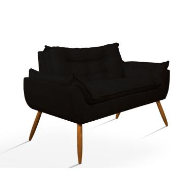 Imagem de Poltrona Luxo Namoradeira Sala Quarto - Preto