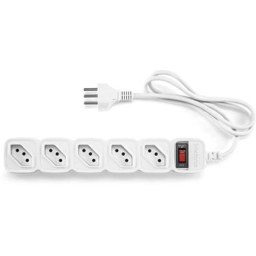 Imagem de Protetor De Linha Intelbras Com 5 Tomadas Epe 205 - Branco