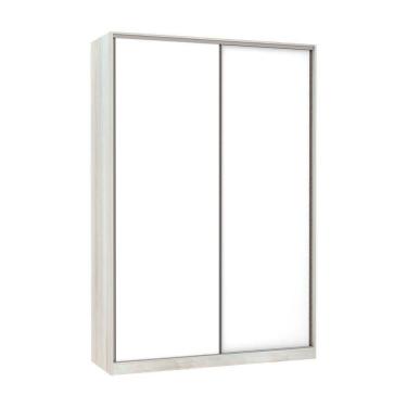 Imagem de Guarda-roupa 2 Portas De Correr 160Cm Crema Com Branco Mat