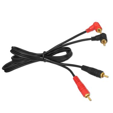 Imagem de Cabo RCA Coaxial 1 Metros 5mm Emborrachado Preto KX3