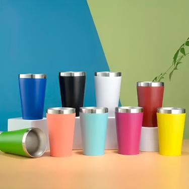 Imagem de Mini Copo Térmico Tulipa De Cerveja Aço Inox 120ml Cor:Verde