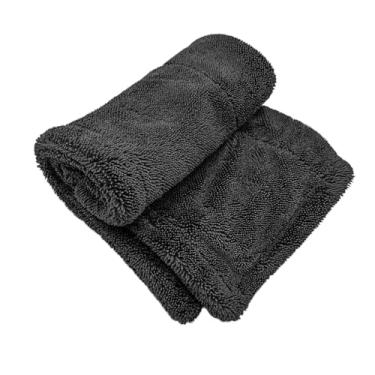 Imagem de UHANBUT Toalha de secagem de carro, toalhas de microfibra dupla face 89 cm × 58 cm para detalhes de carros, pano de limpeza extra grande absorvente, toalhas de lavagem de detalhes de carro de 1200 GSM