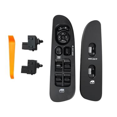 Imagem de FUZIDDN Conjunto Master Power Window Switch & Bezel (lado do motorista/passageiro) – Compatível com Dodge Ram 1500/2500/3500 2001-2004 Dakota, 2001-2003 Durango, 2005-2009 Sprinter 2500