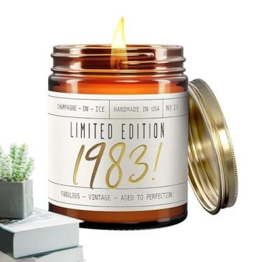 Imagem de Velas perfumadas de outono, vela de feliz aniversário,Vela de outono com de inverno Velas perfumadas para casa de 9 onças | Velas em jarra com 40 horas de queima, vela de feliz aniversário