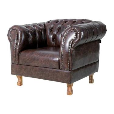 Imagem de Poltrona Chesterfield Duque Para Sala, Tv, Estar, Recepção, Barbearia 